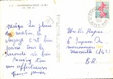 CPSM souvenir de SAINT-ETIENNE-de-TINEE