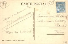 CPA ALGER une rue de la Kasbah