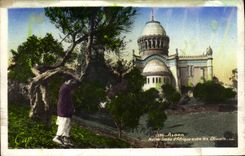 CPA ALGER Notre Dame d'Afrique entre les oliviers