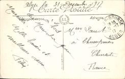 CPA ALGER la poste et le boulevard