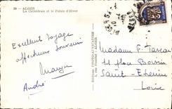 CPA ALGER la cathédrale et le palais d'hiver