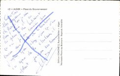 CPA ALGER place du gouvernement