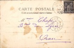 CPA ALGER intérieur de l'Archevêché