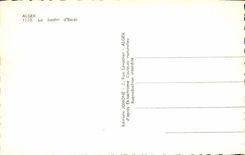 CPA ALGER jardin d'essai