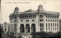 CPA ALGER hôtel des postes et télégraphes