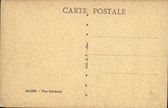 CPA ALGER vue générale