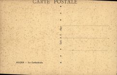 CPA ALGER la cathédrale