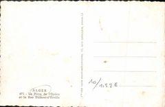 CPA ALGER place de l'opéra et la rue Dumont-d'Urville