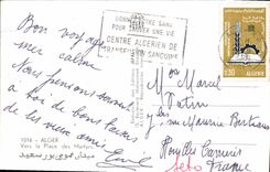 CPA ALGER vers la place des Martyrs