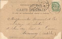 CPA ALGER bibliothèque