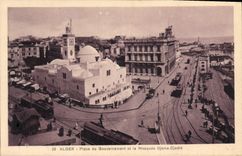CPA ALGER mosquée Djamaa-Djedid place du gouvernement