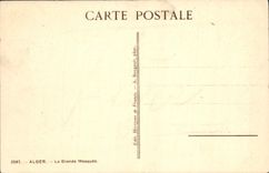 CPA ALGER la grande mosquée