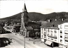 CPSM Saint Die La Place Saint Martin Et Les Vosges Au Fond