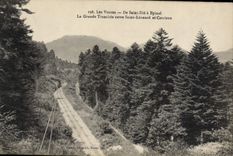 CPA Saint Die Epinal La Grande Tranchee entre Saint-Léonard et Corcieux