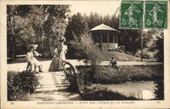 CPA Martigny Les Bains Pont Sur L'Etang Et Le Kiosque