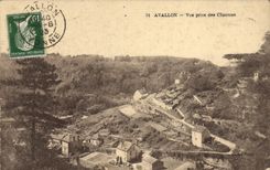 CPA Avallon Vue Prise Des Chaumes