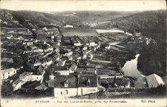 CPA Avallon Vue Sur Cousin La Roche Prise Des Promenades