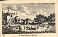CPA Avallon Vue Du Cours XVIIIème siècle