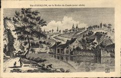 CPA Avallon Sur La Riviere Du Cousin XVIIIème siècle