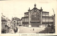 CPA Auxerre Le Marché Couvert