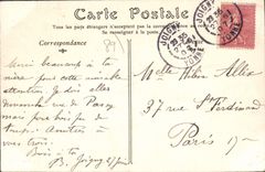 CPA Joigny Vue Prise De I'Eglise Notre Dame