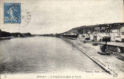 CPA Joigny L'Yonne Et Le Quai De Paris