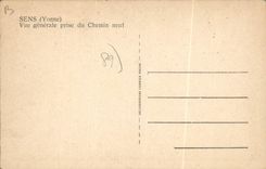 CPA Sens Vue Generale Prise Du Chemin Neuf