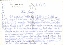 CPSM Sens Quai De I'Yonne