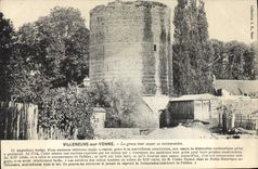 CPA Villeneuve Sur Yonne La Grosse Tour Avant Sa reconstruction