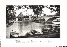 CPSM Villeneuve Sur Yonne Bords de I'Yonne