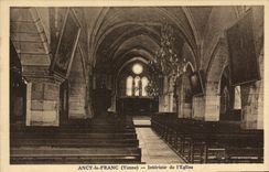 CPA Ancy Le Franc Interieur De I'Eglise
