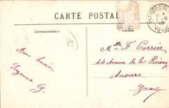 CPA Villiers St Benoit Bords De I'Ouanne Le Passerelle