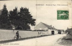 CPA Moneteau Entree Du Pays Villa Lucemonde