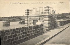 CPA Saint Fargeau Reservoir De Bourdon Cabine D'Amorçage Des Siphons