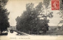 CPA Vincelles Le Canal Pris Du Pont