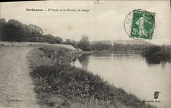 CPA Serbonnes L'Yonne Et Le Chemin De Halage