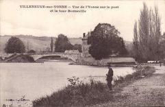 CPA Villeneuve Sur Yonne Pont tour Bonneville