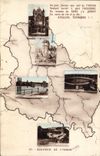 CPA souvenir de l'Yonne Avallon Auxerre Joigny