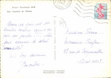 CPSM bon Souvenir De I'Yonne au cou de ma l'Yonne