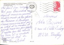 CPSM Coulanges Sur Yonne Vue Generale Aerienne