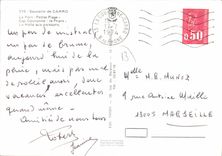 CPSM Souvenir De Carro Le Port Petite Plage phare halle aux poissons