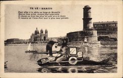 CPA Marius Pour Aller A la Peche Au Large De Marseille