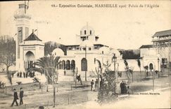 CPA Marseille Palais De I'Algerie exposition Coloniale 1906