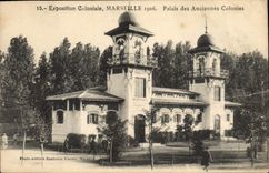 CPA Marseille Exposition Coloniale Palais Des Anciennes Colonies 1906
