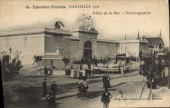 CPA Marseille Exposition Coloniale 1906 Palais De La Mer Oceanographie