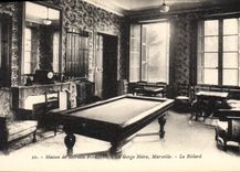 CPA Maison De Retraite PLM La Gorge Noire Marseille Le Billard