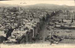 CPA Marseillais Panorama Du Quai Du Port