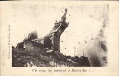 CPA Marseillais Un Coup De Mistral