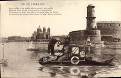 CPA Marius Pour Aller A La Peche Au Large De Marseille