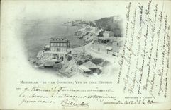 CPA Marseille La Corniche Vue De Chez Roubion